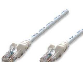 Intellinet - Koblingskabel - RJ-45 (hann) til RJ-45 (hann) - UTP - CAT 5e - formstøpt, uten hindringer - hvit