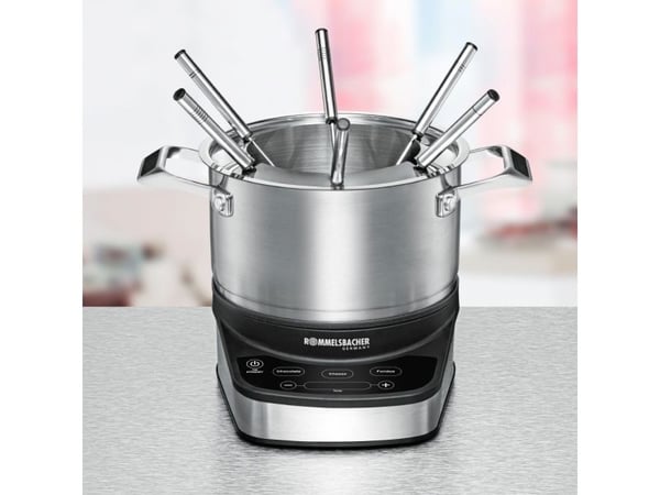 Rommelsbacher F 1200, 6 person(er), 1,5 L, Svart, Rustfritt stål, Rund, Rustfritt stål, Knapper