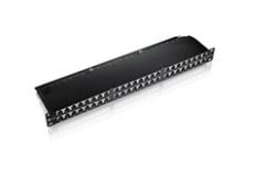 Equip 326448, RJ-45, Gull, Cat6, Sort, Rackmontering, 1U