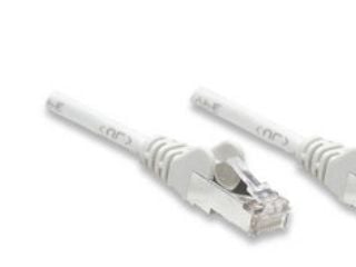Intellinet - Koblingskabel - RJ-45 (hann) til RJ-45 (hann) - UTP - CAT 6 - formstøpt, uten hindringer - hvit