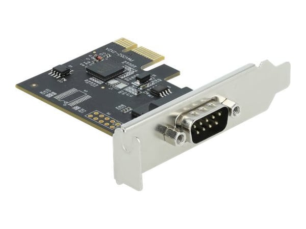 Delock PCI Express Card to 1 x Serial RS-232 - Seriell adapter - PCIe 2.0 lav profil - RS-232 x 1 - svart