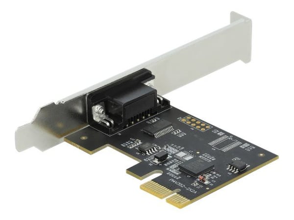 Delock PCI Express Card to 1 x Serial RS-232 - Seriell adapter - PCIe 2.0 lav profil - RS-232 x 1 - svart