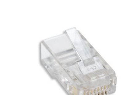 Intellinet RJ45 modulaariset pistokkeet, Cat6, UTP, 2-johtiminen, monisäikeiselle johdolle, 15 µ kullatut koskettimet, 100 kpl - Verkkoliitin - RJ-...