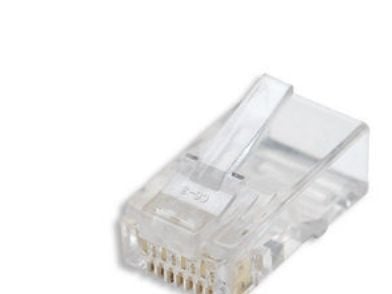 Intellinet RJ45 modulaariset pistokkeet, Cat6, UTP, 2-johtiminen, monisäikeiselle johdolle, 15 µ kullatut koskettimet, 100 kpl - Verkkoliitin - RJ-...