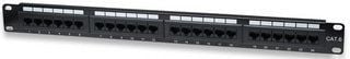 Intellinet 520959, IEEE 802.3, IEEE 802.3ab, IEEE 802.3u, Raskt Ethernet, Gigabit Ethernet, RJ-45, U/UTP (UTP), Rackmontering, 1U