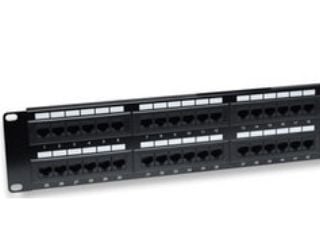 Intellinet Patch Panel, Cat5e, UTP, 48-Port, 2U, Black - Koblingspanel - CAT 5e - UTP - RJ-45 - svart - 2U - 19"