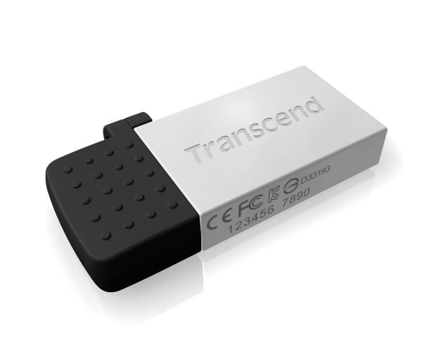 Transcend JetFlash Mobile 380 - USB flash-enhet - 32 GB - USB 2.0 - silver