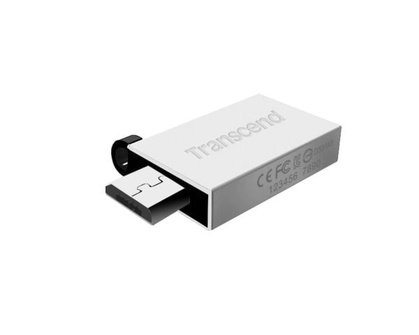 Transcend JetFlash Mobile 380 - USB flash-enhet - 32 GB - USB 2.0 - silver