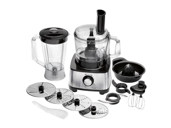ProfiCook PC-KM 1063 - Kjøkkenmaskin - 1200 W - rustfritt stål / svart