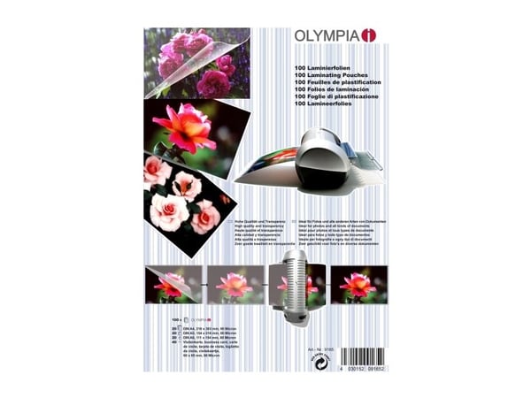 OLYMPIA - 100-pakkaus - läpinäkyvä - laminointipussit