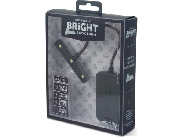 Bright boklys boklampe grå