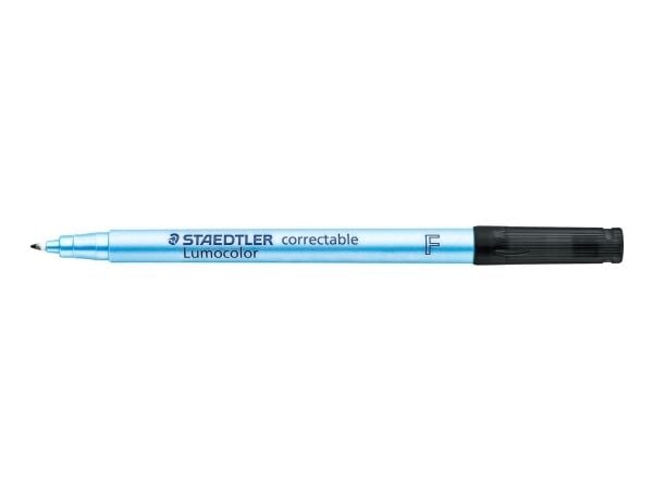 STAEDTLER Lumocolor correct F foliokynä musta 10 kpl