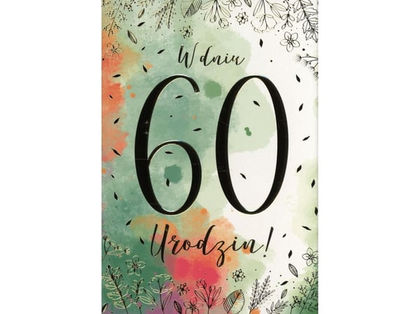 PASSION CARDS Gratulasjonskort 60-årsdagen PR-108