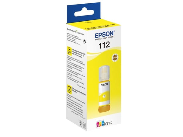 Epson EcoTank 112 - 70 ml - gul - original - blekkrefill - for EcoTank L11160, L15150, L15160, L6460, L6490, L6550, L6570, L6580; EcoTank Pro L15180
