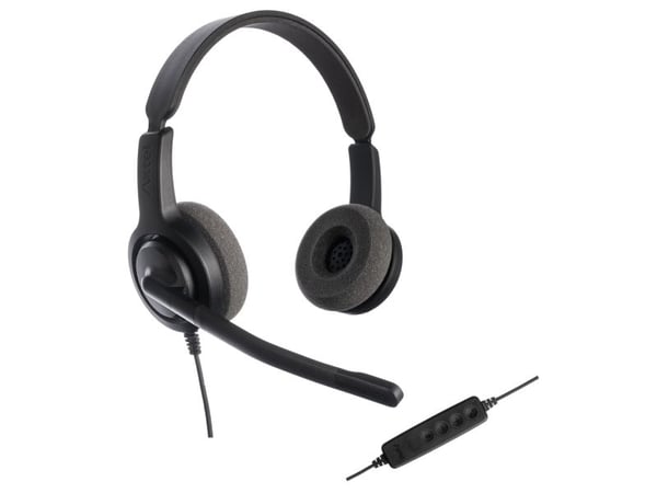 Axtel Voice UC28 duo NC - For Unified Communications - hodesett - on-ear - kablet - USB - lydisolerende