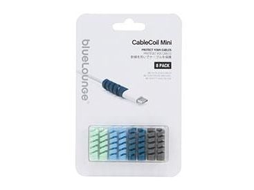Bluelounge CableCoil Mini, Blå, 8 stykker, 34,9 mm