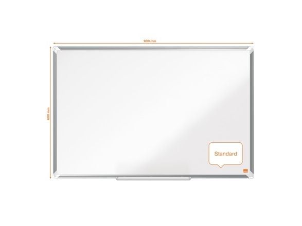 Nobo Premium Plus magnetisk whiteboardtavle i stål 90x60 cm Hvit