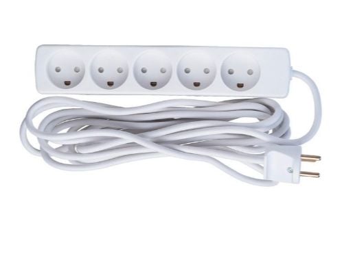 Microconnect GRU0055WDK, 5 m, Sisätila, Tyyppi K, Tyyppi K, 1,5 mm², Valkoinen