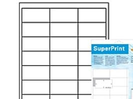 HERMA Premium - Papir - matt - permanent selv-adhesiv - hvit - 66 x 33.8 mm 600 etikett(er) (25 ark x 24) laminerte etiketter
