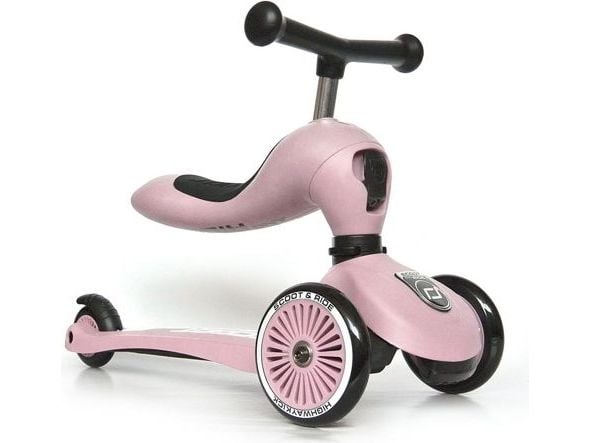 Scoot & Ride Highwaykick 1 trehjuls sparkesykkel for barn ROSE (96270)
