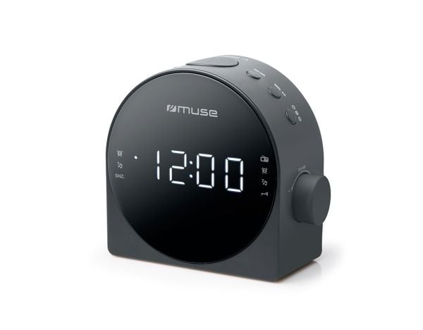 Muse M-185 CR, Klokke, Digitalt, FM, MW, LED, 2,29 cm (0.9"), Hvit