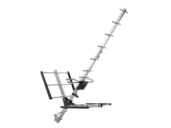 One For All Professional Outdoor SV 9354, Ulkona, Musta, Ruostumaton teräs, 10 m, DVB-T, DVB-T2, IEC male connector, F-type male connector, PAL, SECAM
