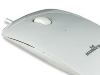 Manhattan 177627, Ambidextrous, Optisk, USB Type-A, 1000 DPI, Vit