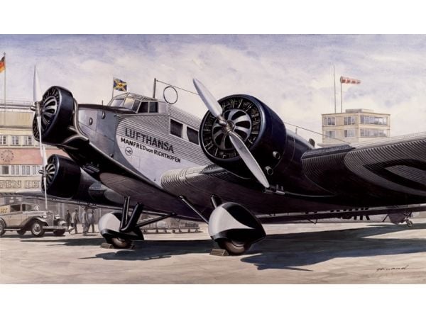 Italeri Junkers Ju - 52 / 3M ''''Tante Ju'''', 1:72, Monteringssett, Faste vinger, Militært luftfartøy, Junkers Ju - 52 / 3M, Plastikk