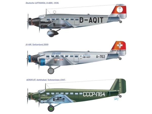 Italeri Junkers Ju - 52 / 3M ''''Tante Ju'''', 1:72, Monteringssett, Faste vinger, Militært luftfartøy, Junkers Ju - 52 / 3M, Plastikk