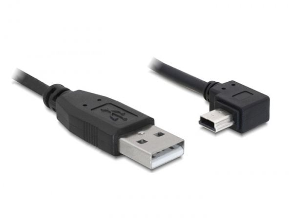 Delock - USB-kabel - USB (hann) til mini-USB type B (hann) - 50 cm - rettvinklet kontakt