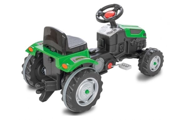 Jamara Pedal Tractor Strong Bull, 3 år, 4 hjul, Sort, Grønn