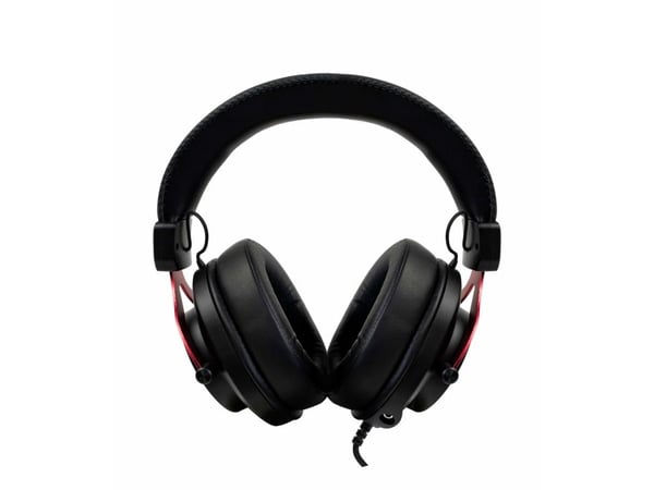 Arozzi Aria - Headset - fuld størrelse - kablet - 3,5 mm jack - Rød/Sort
