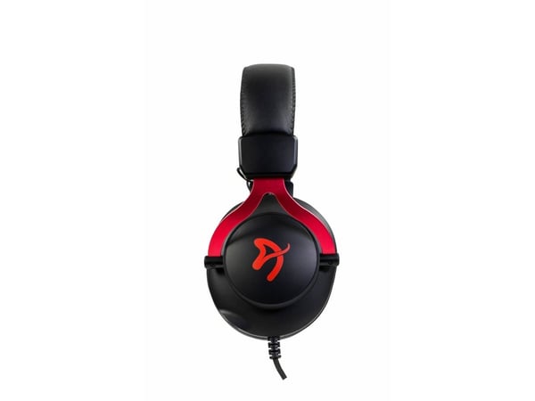 Arozzi Aria - Headset - fuld størrelse - kablet - 3,5 mm jack - Rød/Sort