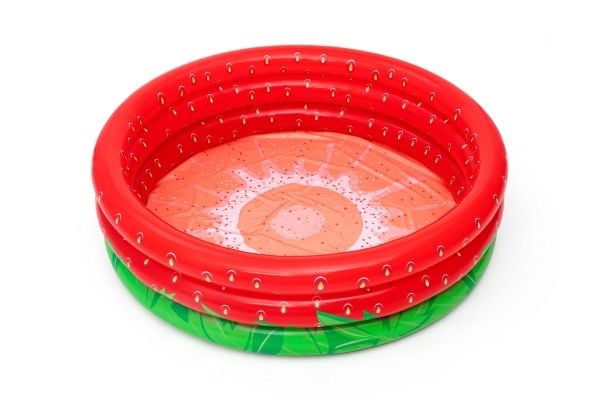 Bestway 51145, Oppblåsbart basseng, 390 l, Rund, 2 år, Sweet strawberry, PVC