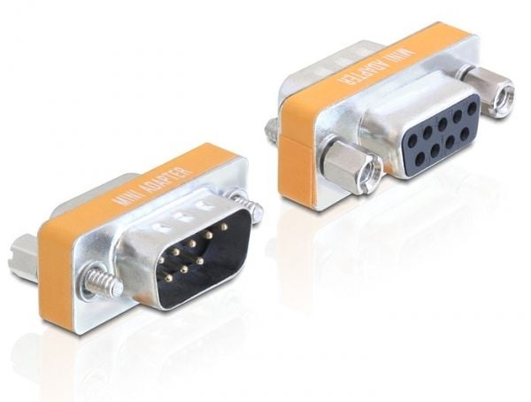 Delock - Null modem-adapter - DB-9 (hann) til DB-9 (hunn)