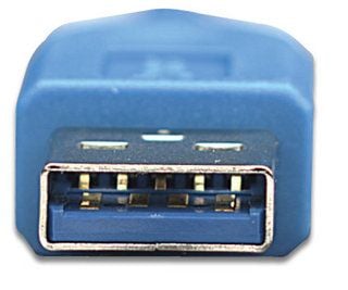 Manhattan 322430, 2 m, USB A, USB B, USB 3.2 Gen 1 (3.1 Gen 1), Hankjønn/hankjønn, Blå