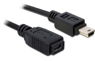 Delock - USB-kabel - mini-USB type B (hann) til mini-USB type B (hunn) - 1 m