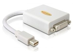 DeLOCK Adapter mini Displayport / DVI FM, 0,18 m, Mini DisplayPort, DVI, Uros, Naaras, Valkoinen