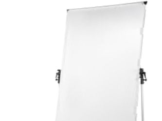 Walimex Pro Rolling Reflector Panel - Reflektor/diffusør - svart/sølv/hvit - syntetisk fiber - 150 cm x 200 cm