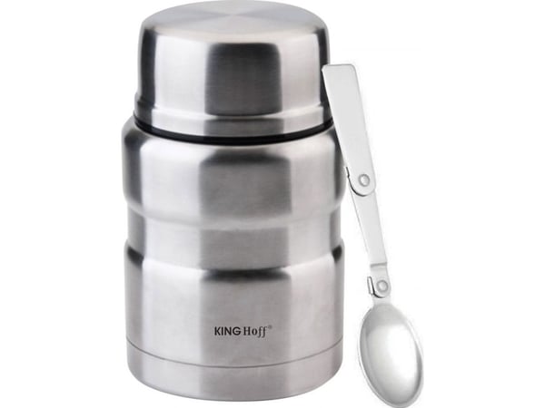 King Hoff mat-/matlådstermoss i stål, 0,5 l, Kinghoff