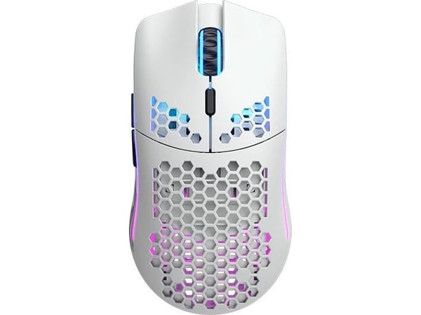 Glorious Gaming Model O Wireless, Høyre hendt, Optisk, RF kabel-fri, 19000 DPI, 1 ms, Hvit