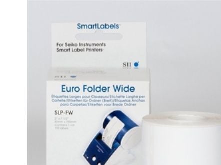Seiko Instruments SLP-FW - Valkoinen - 54 x 190 mm 110 tarraa (1 rulla (1 rulla) x 110 tarraa kansioihin - Smart Label Printer 420, 430 -tulostimelle