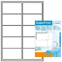 HERMA Premium - Papir - matt - permanent selv-adhesiv - hvit - 99.1 x 57 mm 1000 etikett(er) (100 ark x 10) laminerte adresseetiketter