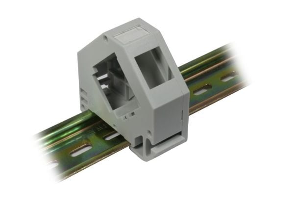 Keystone-moduulin tuki DIN-kisko ABS 1xTP-moduulille Top-hat kiskosovitin Synergy 21