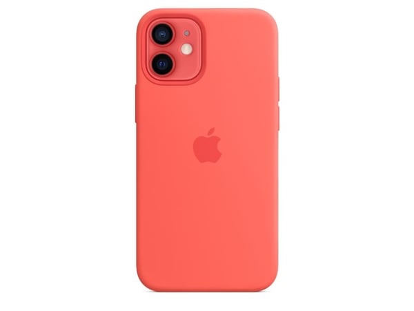 Apple - Baksidesskydd för mobiltelefon - med MagSafe - silikon - rosa citrus - för iPhone 12 mini