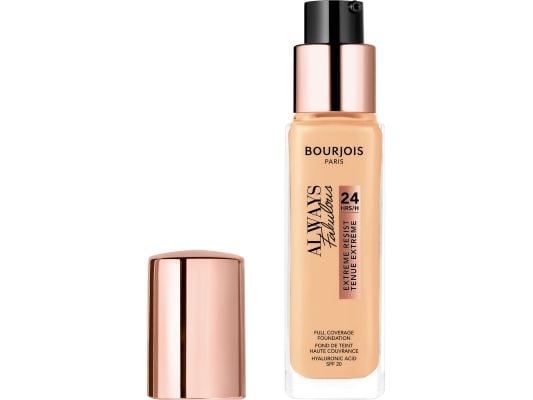 Bourjois Always fabulous 24hrs foundation, CYCLOPENTASILOXANE, AQUA/WATER/EAU, BUTYLENE GLYCOL, TALC, CETYL PEG/PPG-10/1 DIMETHICONE,..., Hidrataci...