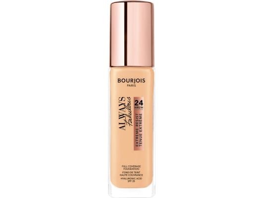Bourjois Always fabulous 24hrs foundation, CYCLOPENTASILOXANE, AQUA/WATER/EAU, BUTYLENGLYCOL, TALC, CETYL PEG/PPG-10/1 DIMETHICONE,..., Hidratación...