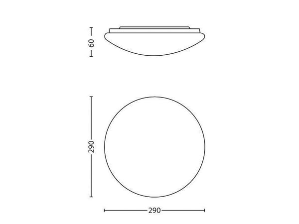 MyLiving Twirly LED væg- og loftarmatur 1200lm/827 12W, hvid