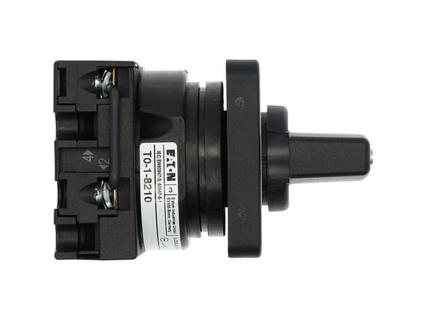 Eaton T0-1-8210/E, Vipukytkin, 1P, Muovi, Musta, Metallinen, IP65, 48 mm