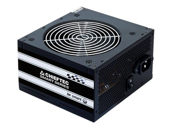 Chieftec Smart Series GPS-600A8 - Nätaggregat (intern) - ATX12V 2.3/ EPS12V - 80 PLUS - AC 230 V - 600 Watt - aktive PFC - svart